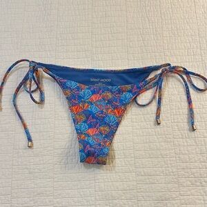 Saint Mood Bikini Medium Blue Floral Bikini Bottom